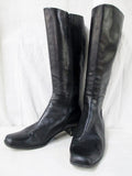Womens SUDINI NORDSTROM Knee High LEATHER EQUESTRIAN BOOT 9 BLACK Shoe