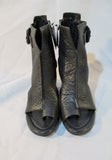 NEW ALEXANDER WANG RAVEN BOOTIE SANDAL 36 6 BLACK Leather Shoe NWT Womens