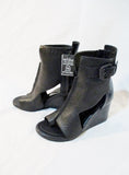 NEW ALEXANDER WANG RAVEN BOOTIE SANDAL 36 6 BLACK Leather Shoe NWT Womens