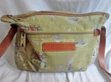 TRAVEL BY SHARIF Original Crossbody Satchel ATLAS MAP GLOBE Bag Hipster BROWN GREEN
