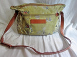 TRAVEL BY SHARIF Original Crossbody Satchel ATLAS MAP GLOBE Bag Hipster BROWN GREEN