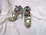 NEW PIERRE HARDY High Heel Shoe Strappy Sandal 37 WTSNAKE MULTICO
