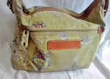TRAVEL BY SHARIF Original Crossbody Satchel ATLAS MAP GLOBE Bag Hipster BROWN GREEN