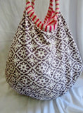ROBERTA ROLLER RABBIT hobo satchel tote Shoulder bag Vegan Sling FLORAL BATIK