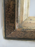 Antique Carved GESSO Wood Picture Frame Art GILT BROWN Holds 8 x 10" Wall Handmade