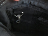 URBAN OXIDE Shoulder Flap Bag Man Purse Messenger Crossbody BLACK Vegan RUBBER