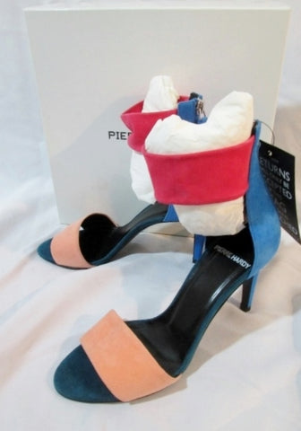 NEW NWT PIERRE HARDY Suede KID Stiletto Heel Sandal Shoe 36.5 6 PEACH Womens NIB