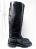 Womens SUDINI NORDSTROM Knee High LEATHER EQUESTRIAN BOOT 9 BLACK Shoe