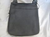 URBAN OXIDE Shoulder Flap Bag Man Purse Messenger Crossbody BLACK Vegan RUBBER