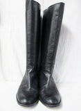 Womens SUDINI NORDSTROM Knee High LEATHER EQUESTRIAN BOOT 9 BLACK Shoe