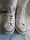 CONVERSE ALL STAR Chucks Hi-Top Sneaker Trainer Athletic Shoe WHITE M8 W10