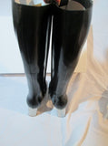 NEW NIB Womens CELINE PARIS Leather Knee High Heel Boot 36 6 BLACK Riding