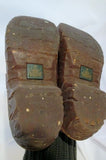 Womens EL NATURALISTA Leather Clogs Shoe Slip-On Mules 8.5 BROWN 39 Slides FROG
