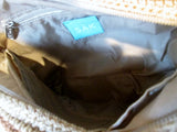 THE SAK signature knit shoulder bag satchel hobo purse BEIGE BROWN STRIPE Vegan