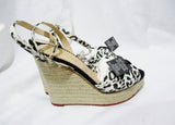 NEW CHARLOTTE OLYMPIA MELODY WEDGE HEEL Shoe 36 6 LEOPARD Espadrille