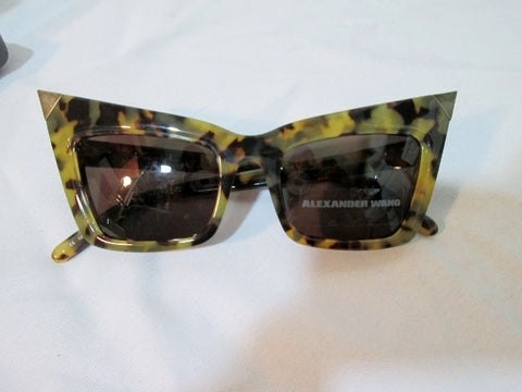 NEW ALEXANDER WANG JAPAN CAT EYE LINDA FARROW Sunglasses LEOPARD