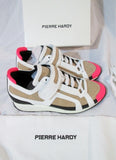 NEW PIERRE HARDY JUTA/GUM CALF Sneaker TRAINER Shoe 35 5.5 NATURAL WHITE
