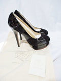 NEW CHARLOTTE OLYMPIA PRISCILLA STRIPES PUMP Shoe 36.5 6 BLACK Heel