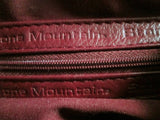 STONE MOUNTAIN leather satchel shoulder bag hobo purse RED CHERRY boho
