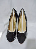 NEW CHARLOTTE OLYMPIA PRISCILLA STRIPES PUMP Shoe 36.5 6 BLACK Heel