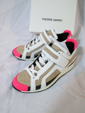 NEW PIERRE HARDY JUTA/GUM CALF Sneaker TRAINER Shoe 35 5.5 NATURAL WHITE