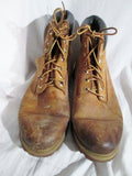 Mens TIMBERLAND 10061 WATERPROOF Leather HIKING Work Boots Trek 9 BROWN WHEAT