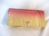 PRADA Seen Sex  In The City Movie Bag Purse Pink Cream Beige Ombré Patent Leather Italy Clutch