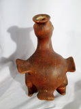 Signed ARMANDO MEXICAN MEXICO Ceramic Sculpture Folk Art Primitive DUCK Ethnic BIRD Terra Cotta