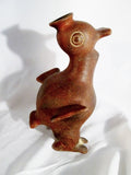 Signed ARMANDO MEXICAN MEXICO Ceramic Sculpture Folk Art Primitive DUCK Ethnic BIRD Terra Cotta