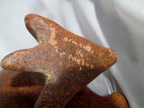 Signed ARMANDO MEXICAN MEXICO Ceramic Sculpture Folk Art Primitive DUCK Ethnic BIRD Terra Cotta