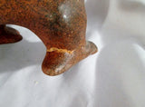 Signed ARMANDO MEXICAN MEXICO Ceramic Sculpture Folk Art Primitive DUCK Ethnic BIRD Terra Cotta