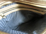 Pebbled SUEDE LEATHER Satchel Hobo Bag Bucket Sling BROWN BEIGE Hipster Boho