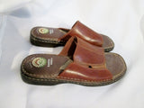 Womens GELRON 2000 EARTH SHOES SUPERIOR Sandal Flip Flop Thong Slide 7.5 BROWN Shoe