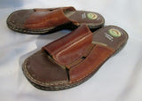Womens GELRON 2000 EARTH SHOES SUPERIOR Sandal Flip Flop Thong Slide 7.5 BROWN Shoe