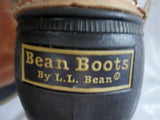 Mens L.L. BEAN BOOTS USA DUCK Rubber Leather Rain Snow Duck BROWN 10 Nubuck