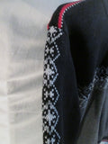 Boys Kids HANNA ANDERSSON Ethnic Nordic Knit Sweater 140 / 10 BLACK GRAY Ski Top
