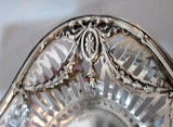 Signed STERLING SILVER Handle DISH BOWL Cut-Out Plate Basket 94g Art Deco Nouveau