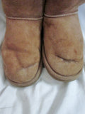Womens UGG AUSTRALIA BAILEY BUTTON Suede Winter BOOTS Shoe 9.5 BROWN CHESTNUT Snow