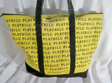 PLAYBILL BROADWAY SHOW PLAY Shoulder Book School Bag Tote Carryall Shopper YELLOW