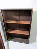 Handmade Wood Glass Curio CABINET Display Case Bookshelf 34 x 24 x 8.25