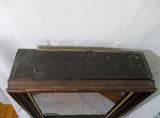 Handmade Wood Glass Curio CABINET Display Case Bookshelf 34 x 24 x 8.25