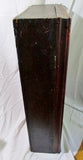 Handmade Wood Glass Curio CABINET Display Case Bookshelf 34 x 24 x 8.25