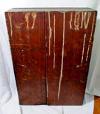 Handmade Wood Glass Curio CABINET Display Case Bookshelf 34 x 24 x 8.25