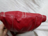 TIGNANELLO Leather Handbag Crossbody Shoulder Bag Messenger Swingpack RED