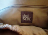 THE SAK Patent Leather Wristlet Shoulder Bag Baguette Purse Wallet Clutch BLACK