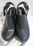 New Womens PLUME by FARYL ROBIN High Heel Clog BLACK 6 Stud Vegan