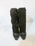 NEW BALMAIN PARIS High Heel Boot ITALY 36 BLACK 6 NIB Victorian Steampunk Womens