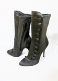 NEW BALMAIN PARIS High Heel Boot ITALY 36 BLACK 6 NIB Victorian Steampunk Womens