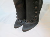 NEW BALMAIN PARIS High Heel Boot ITALY 36 BLACK 6 NIB Victorian Steampunk Womens