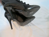 NEW BALMAIN PARIS High Heel Boot ITALY 36 BLACK 6 NIB Victorian Steampunk Womens
